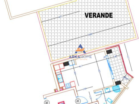 STUDIO APARTMENT FOR SALE WITH POSSIBILITY OF MODIFICATION TO 1+1+BALCONY+VERANDA "NEW RING" 114000EURO