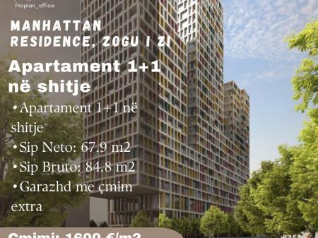 APPARTAMENTO 1+1 IN VENDITA - MANHATTAN RESIDENCE, ZOGU I ZI