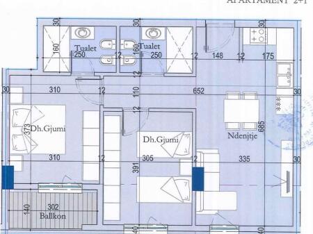 In vendita, Appartamento 2+1+2, Complesso Tirana Entry 2