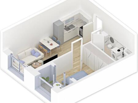 Vendesi 1+1 alla residenza Kadiu! Prezzo 84.000€ trattabile!