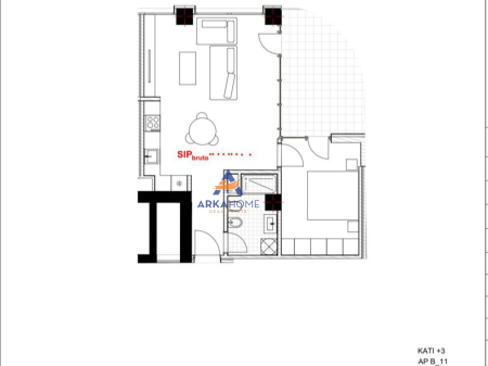 FOR SALE APARTMENT 1+1 "URBAN GATE" 117600 EURO