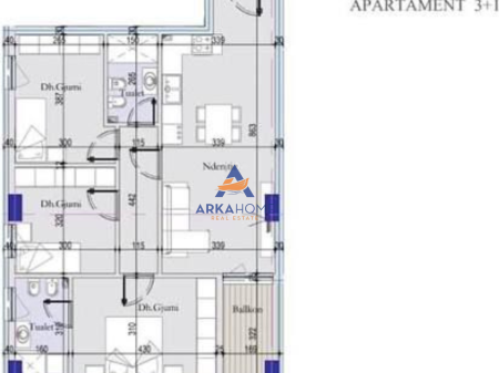 VENDESI APPARTAMENTO 3+1 "VIA BARDHYL, DI FRONTE A OSLOS" 162000€