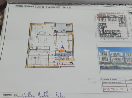 JEPET APARTAMENT ME QERA 2+1+BALLKONE "SHKOZE" 750 EURO