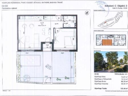  OPPORTUNITY- 1+1 APARTMENT FOR SALE WITH LARGE VERANDA – PARK HOUSE, Mjull Bathore!