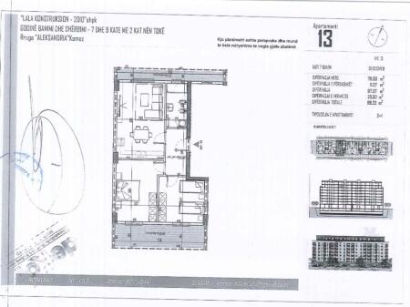  OCCASIONE- APPARTAMENTO 2+1 IN VENDITA – Via Aleksandria, Kamëz!