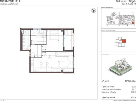 OKAZION- APARTAMENT 2+1 PËR SHITJE – VILLAGE SQUARE, DHËRMI!