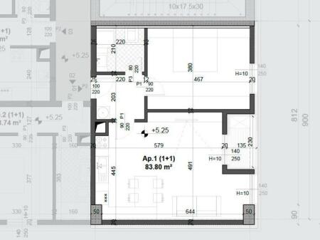 FOR SALE APARTMENT 1+1 FORMER AVIATION FIELD 124,000 EURO