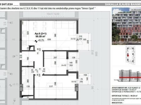 FOR SALE APARTMENT 2+1 AVIATION FIELD 146.400 EURO
