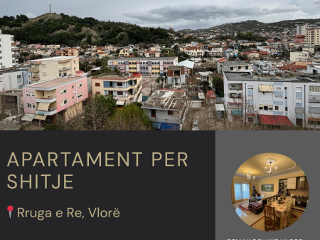  Apartament 3+1+2 për Shitje – Rruga e Re, Vlorë