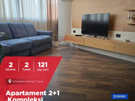 SHITET APARTAMENT 2+1 ,KOMPLEKSI DELIJORGJI!