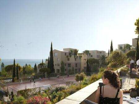 Apartament me oborr - Village Square Santorini 2 Dhërmi