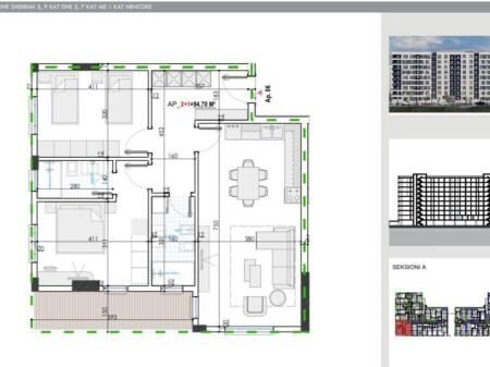 VENDESI APPARTAMENTO 2+1 KAMEZ 102.000 EURO