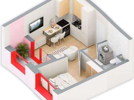 Apartament 1+1 ne shitje te reziedenca Ballada!