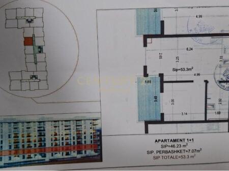 SHITET APARTAMENT 1+1 150M LARG DETIT