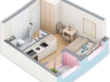 Studio apartment for sale at Ballada residence!