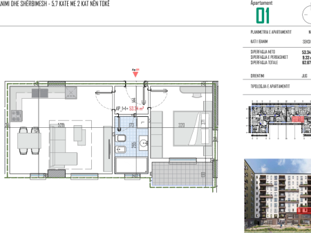 Appartamento 1+1 Viale Blu Kamez