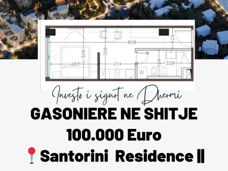 Studio apartment for sale in Santorini Residence 2, Dhermi