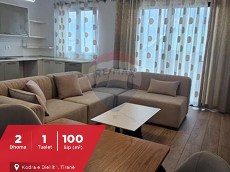 Apartment 2+1 for rent near Kodra Diellit 1.