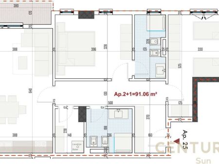 FOR SALE 2+1 APARTMENT IN RINGSIDE RESIDENCES IN PASKUQAN