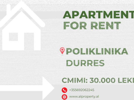 Apartment 1+1 near Durres polyclinic