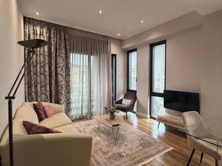 FOR RENT Super Apartment 2+1+2+balcony Park Gate, Elbasan Street New building, well managed Modern furniture   Price: 1500€   