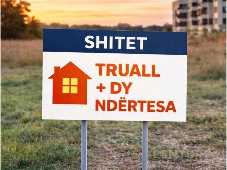 TERRENO + DUE EDIFICI A SHKOZA, VICINO ALLA STRADA PRINCIPALE!