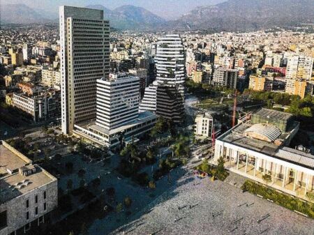 IN THE CENTER OF TIRANA, NEAR THE GALLERY