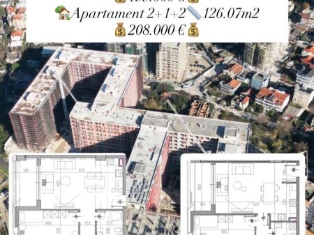 SHITET APARTAMENT 2+1 RIVERSIDE RESIDENCE