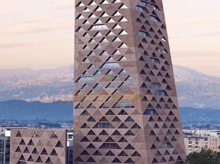 For sale, Apartment 2+1+ Parking Space, Tirana Tower, Porcelain..