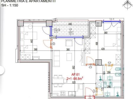 VENDESI APPARTAMENTO 2+1 DON BOSKO 211.000 EURO