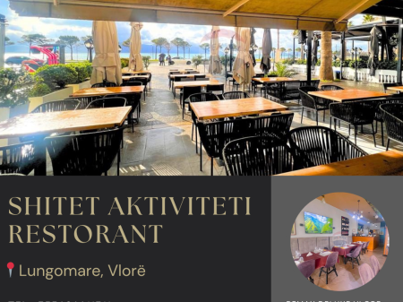 VENDITA ATTIVITÀ COMMERCIALE – RISTORANTE IN PRIMA FILA, LUNGOMARE VLORË