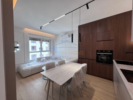 For rent, 1+1 Apartment in Kadiu Residence, Alidemi, Tirana.