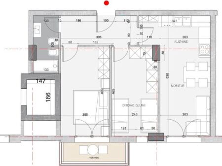 IN VENDITA APPARTAMENTO 2+1 KAMEZ 6.600.000 LEKE