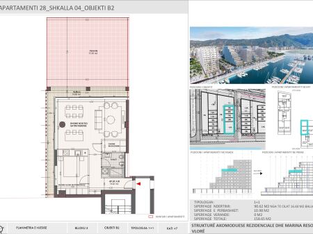 Appartamento 1+1+posto auto Vlore (Vlora Marina)