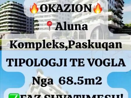 Appartamenti in Vendita con prezzo OKAZion, Aluna Paskuqan