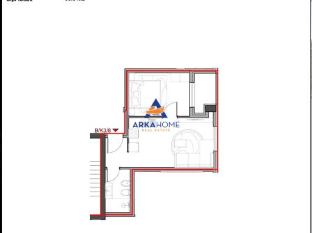 FOR SALE APARTMENT 1+1+ BALCONY "PASKUQAN" 56,280 EURO