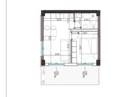 IN VENDITA: Appartamento 1+1 Dhërmi – Santorini Square Village  Pagamento a rate disponibile  Prezzo: 180.000 € | Superficie: 60 m²  A soli 200 metri dal mare