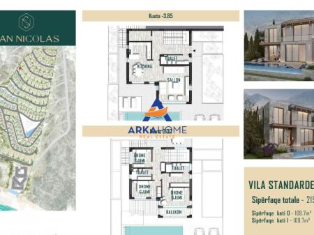 VILLA INDIVIDUALE STANDARD IN VENDITA "PALASE, VLORE" 1.200.000 EURO