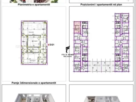 SHITET APARTAMENT 2+1 RRUGA E KAVAJES 273.000 EURO FH-59240