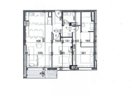 SHITET APARTAMENT 2+1+2 LIQENI I THATE 360.600 EURO FH-64144
