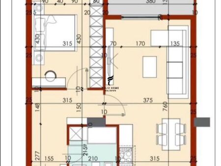 SHITET APARTAMENT 1+1 RRUGA E DIBRES 150.000 EURO FH-64472