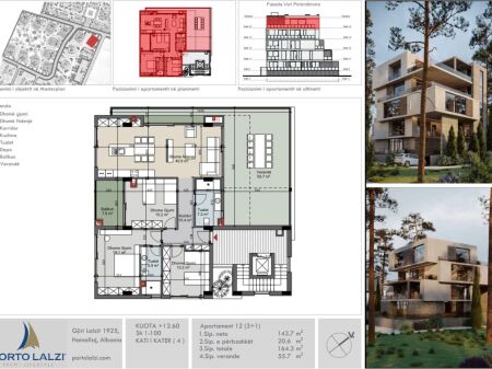 Penthouse ne Porto Lalzi. Super pamje nga deti