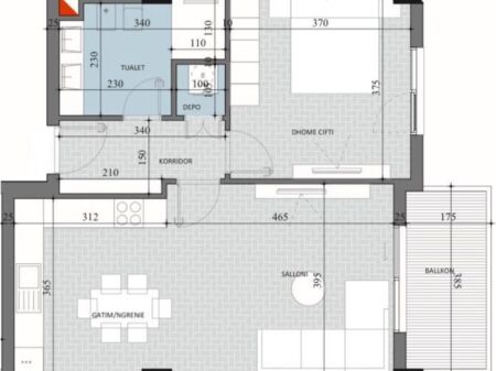  Apartment 1+1 for Sale  INSTALLMENT OPTION