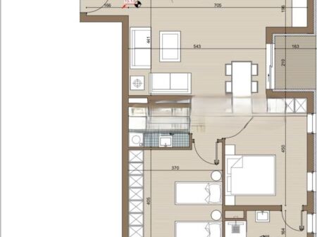 Shitet apartament 2+1+2 tualete tek Riviera Residence ,Kamez! 84,200 €