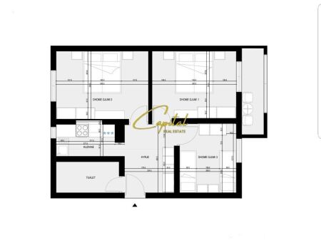 APARTMENT FOR RENT 3+1 CENTER 70,000 LEKE