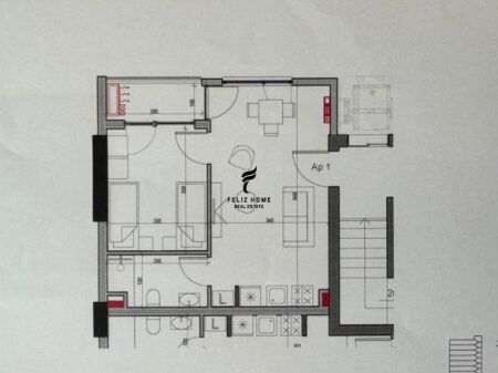 SHITET APARTAMENT 1+1 RRUGA E KAVAJES 120.000 EURO FH-65742