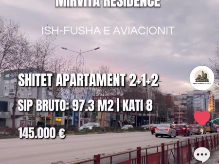 APARTAMENT 2+1+2 NE SHITJE - ISH-FUSHA E AVIACIONIT