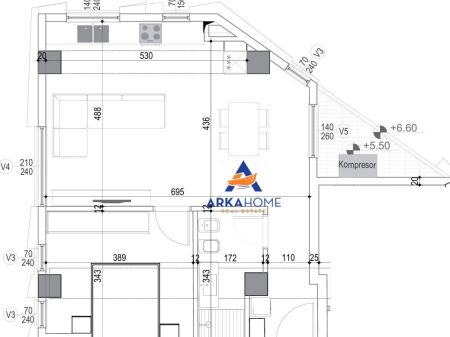 SHITET APARTAMENT 1+1+BALLKON "KOMUNA E PARISIT" 286.677 EURO