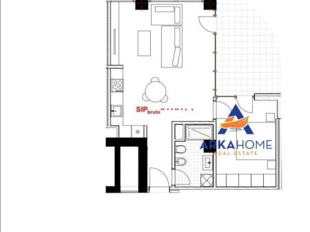 SHITET APARTAMENT 1+1+BALLKON "RIVER PARK, ASTIR" 96600 EURO