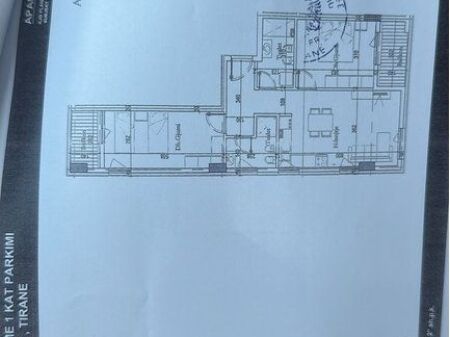 Apartment 2+1+2 for Sale at “Tirana New Entry 2” Tirana 120,000 €